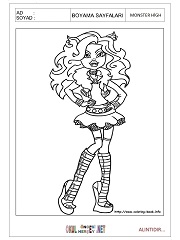 Monster High boyama sayfaları